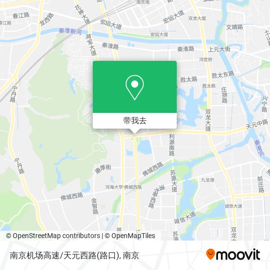 南京机场高速/天元西路(路口)地图