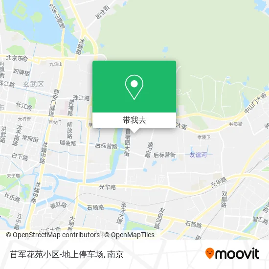 苜军花苑小区-地上停车场地图
