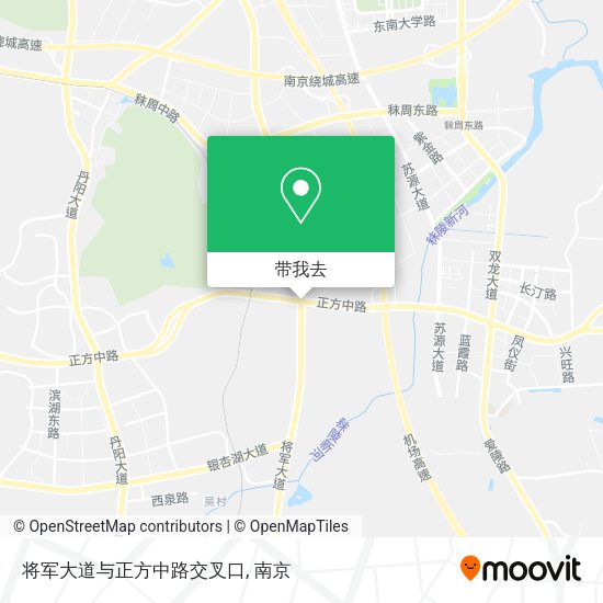 将军大道与正方中路交叉口地图