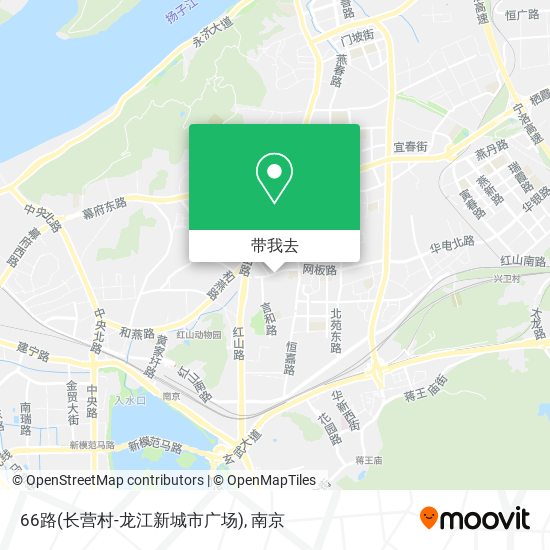 66路(长营村-龙江新城市广场)地图