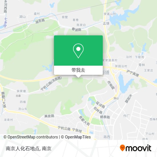 南京人化石地点地图