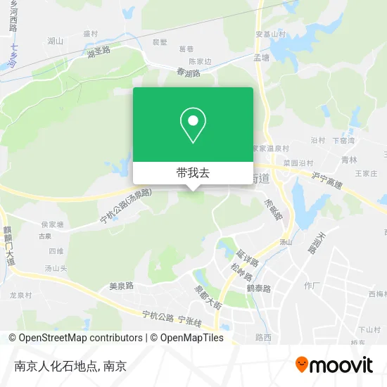 南京人化石地点地图