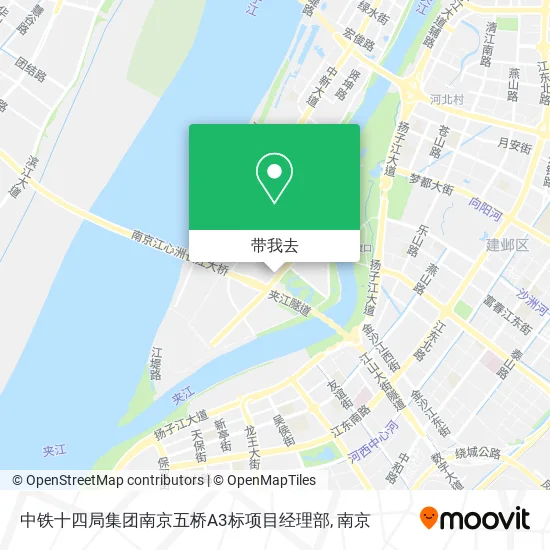 中铁十四局集团南京五桥A3标项目经理部地图