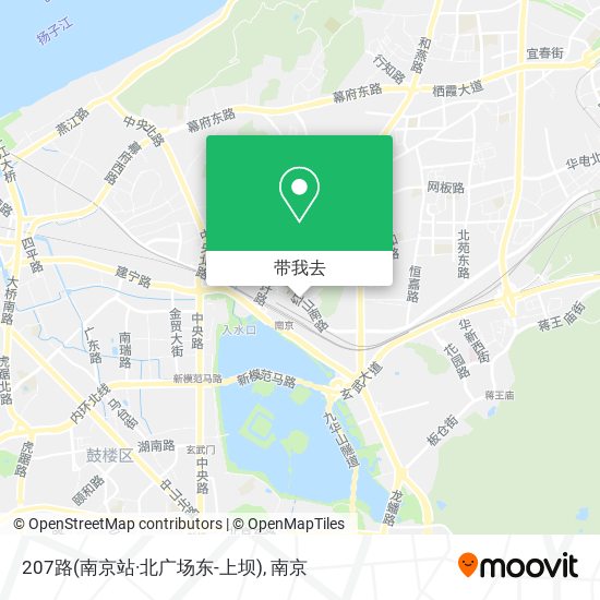 207路(南京站·北广场东-上坝)地图