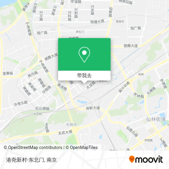 港尧新村-东北门地图
