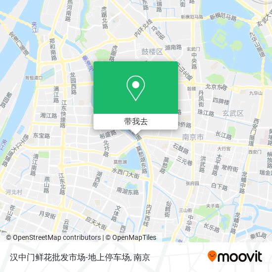 汉中门鲜花批发市场-地上停车场地图