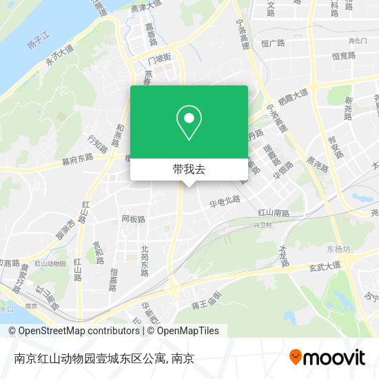 南京红山动物园壹城东区公寓地图