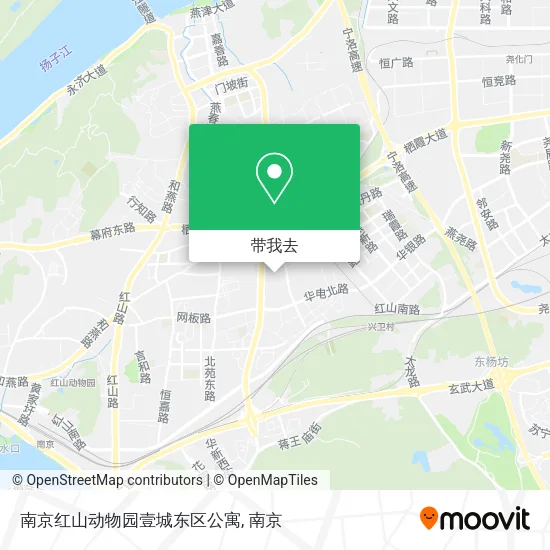 南京红山动物园壹城东区公寓地图