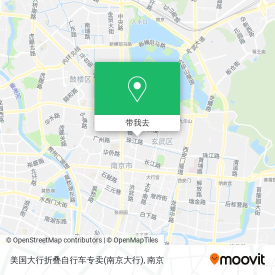 美国大行折叠自行车专卖(南京大行)地图