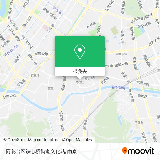 雨花台区铁心桥街道文化站地图