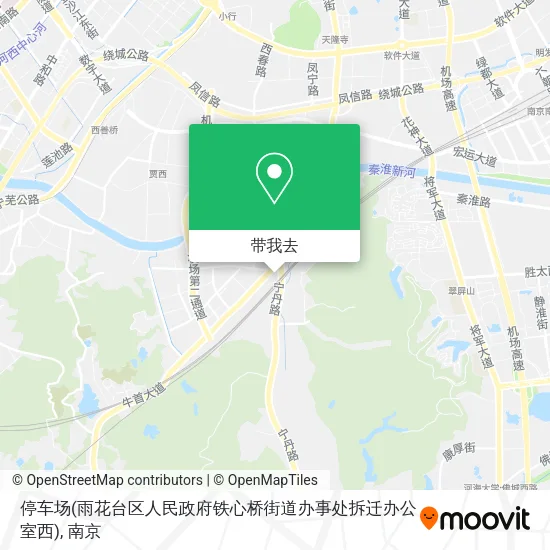 停车场(雨花台区人民政府铁心桥街道办事处拆迁办公室西)地图