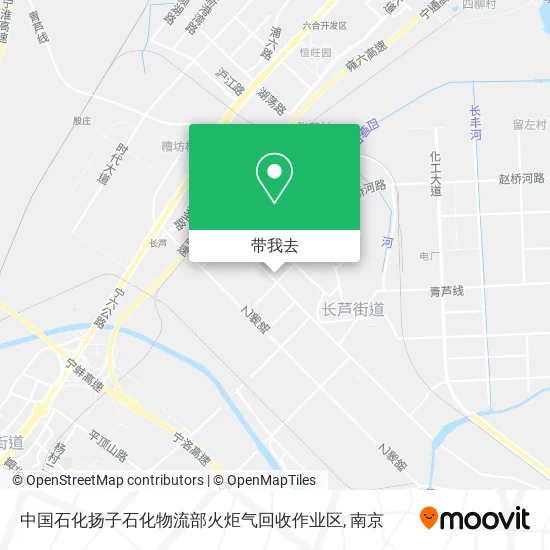 中国石化扬子石化物流部火炬气回收作业区地图