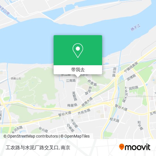 工农路与水泥厂路交叉口地图