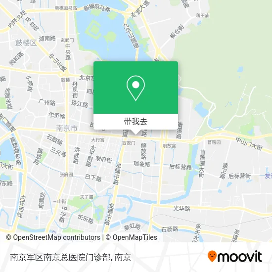 南京军区南京总医院门诊部地图