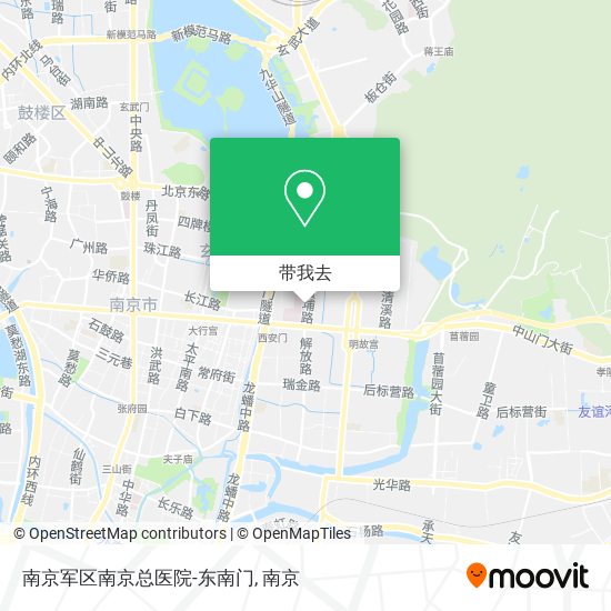 南京军区南京总医院-东南门地图