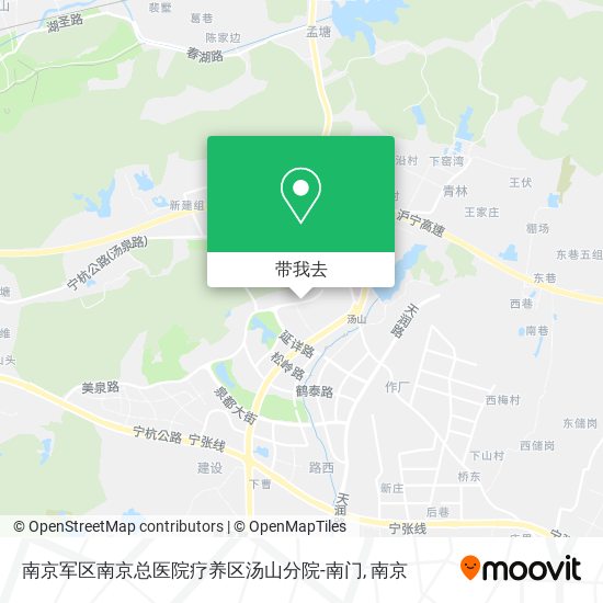 南京军区南京总医院疗养区汤山分院-南门地图