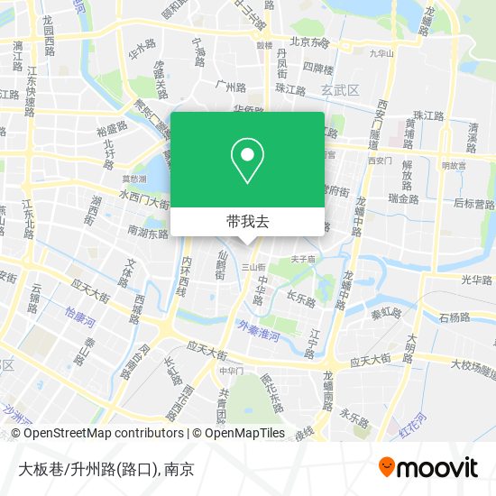 大板巷/升州路(路口)地图