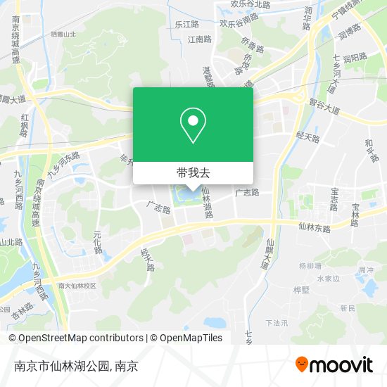 南京市仙林湖公园地图