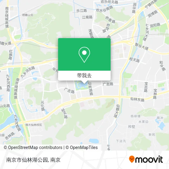 南京市仙林湖公园地图