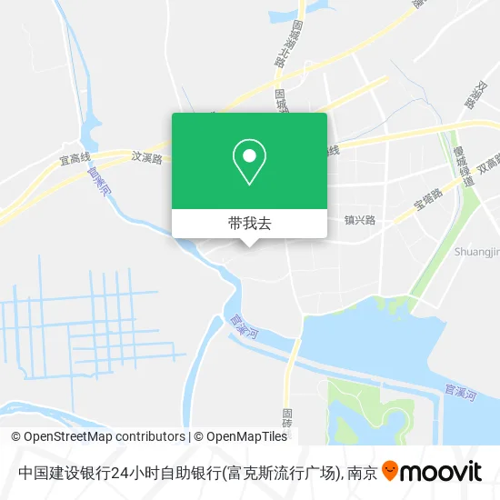 中国建设银行24小时自助银行(富克斯流行广场)地图