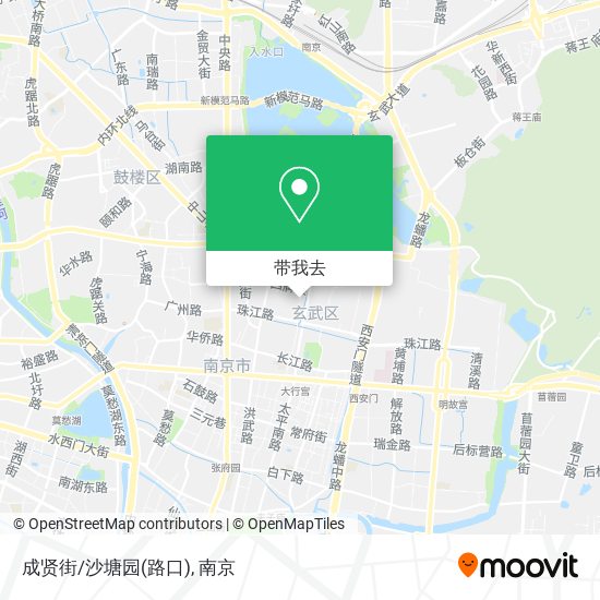 成贤街/沙塘园(路口)地图