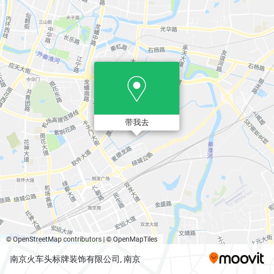 南京火车头标牌装饰有限公司地图