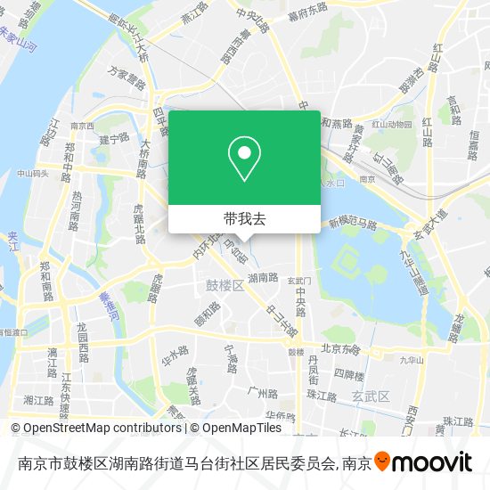 南京市鼓楼区湖南路街道马台街社区居民委员会地图