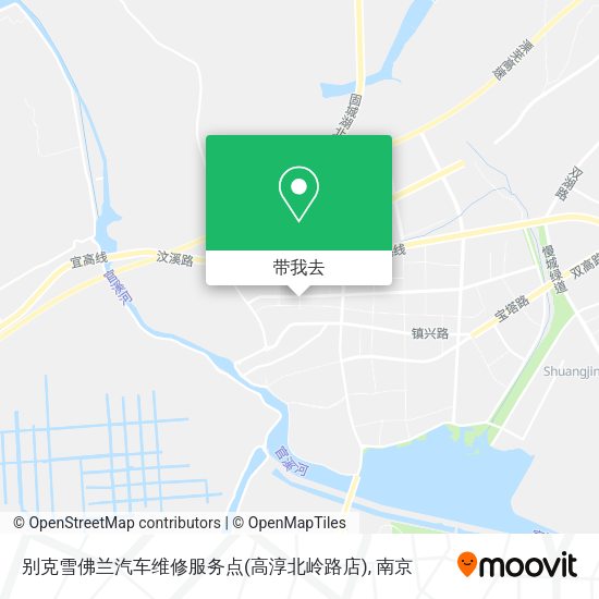 别克雪佛兰汽车维修服务点(高淳北岭路店)地图