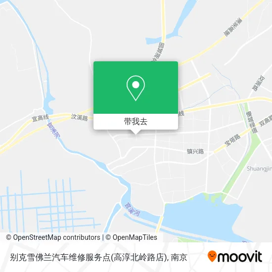 别克雪佛兰汽车维修服务点(高淳北岭路店)地图