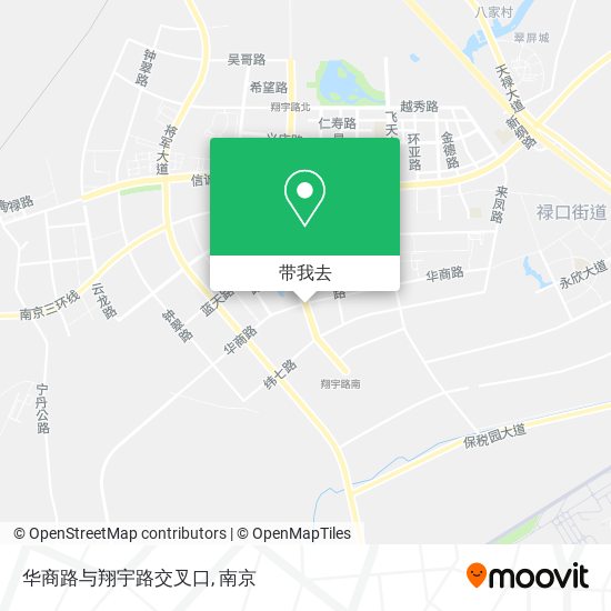 华商路与翔宇路交叉口地图