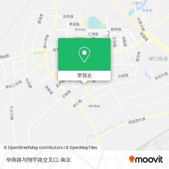 华商路与翔宇路交叉口地图
