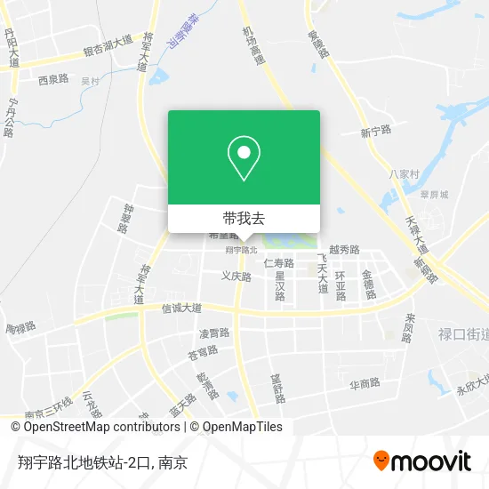 翔宇路北地铁站-2口地图