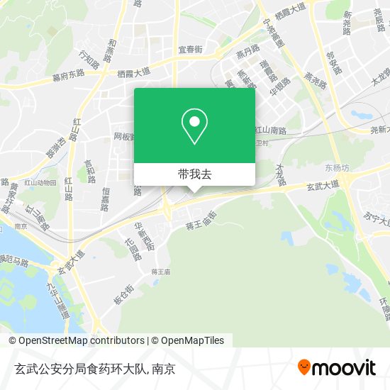 玄武公安分局食药环大队地图