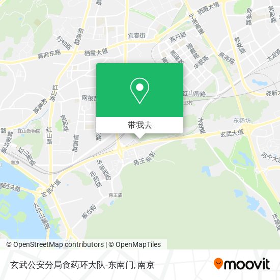 玄武公安分局食药环大队-东南门地图