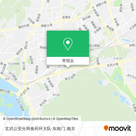 玄武公安分局食药环大队-东南门地图