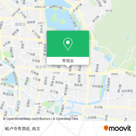 毗卢寺售票处地图