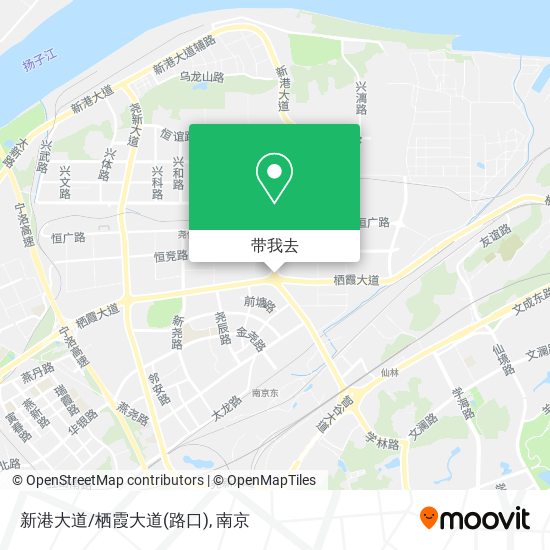 新港大道/栖霞大道(路口)地图