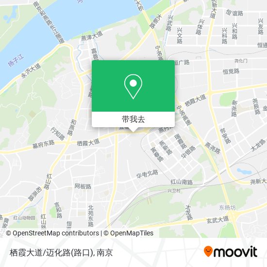栖霞大道/迈化路(路口)地图