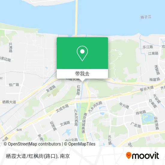 栖霞大道/红枫街(路口)地图