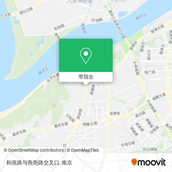 和燕路与燕尧路交叉口地图