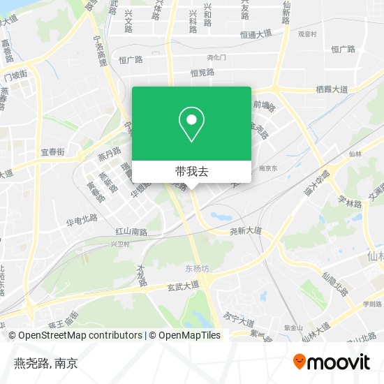 燕尧路地图