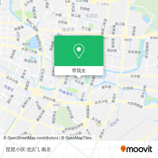 琵琶小区-北2门地图