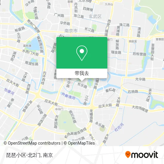 琵琶小区-北2门地图