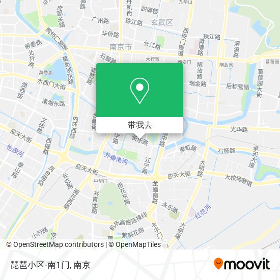 琵琶小区-南1门地图