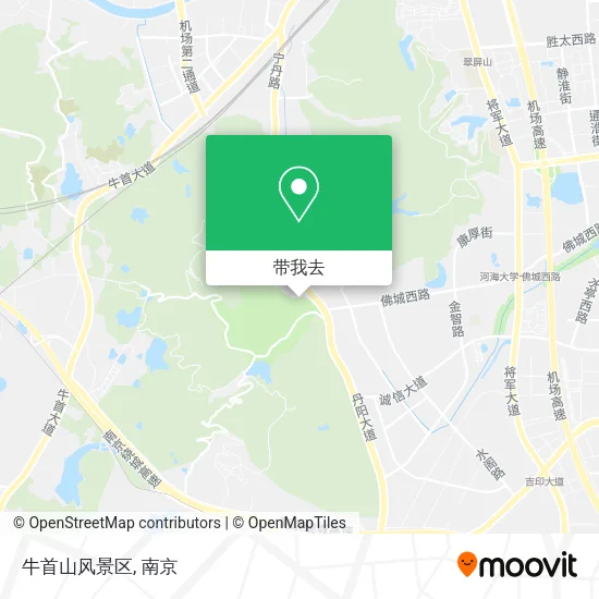 牛首山风景区地图