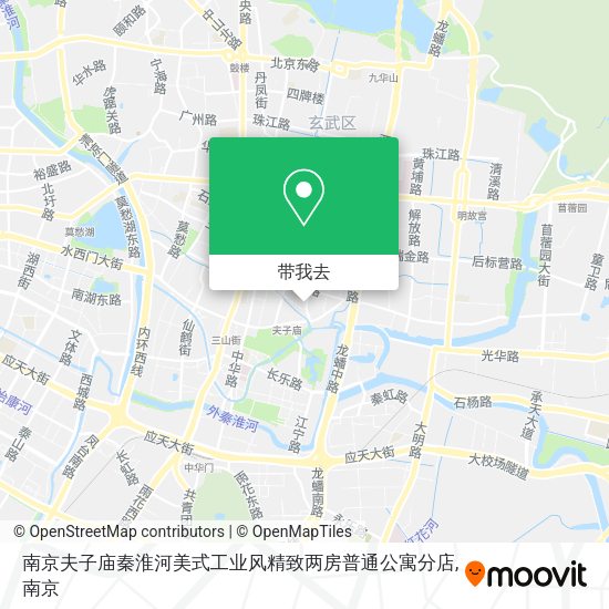 南京夫子庙秦淮河美式工业风精致两房普通公寓分店地图