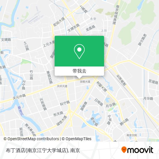 布丁酒店(南京江宁大学城店)地图