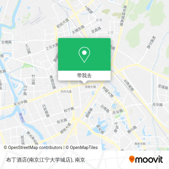 布丁酒店(南京江宁大学城店)地图