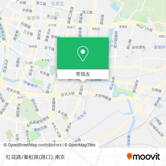 红花路/秦虹路(路口)地图