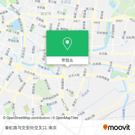 秦虹路与文安街交叉口地图